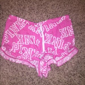 pink pj shorts